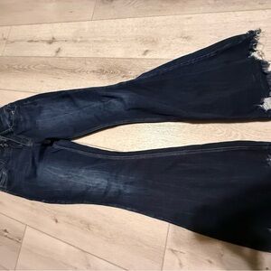 Kan can  Dark Indigo Flare Jeans